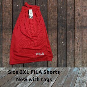 Fila Men's Big & Tall Interval Performance Jersey Shorts NEW WITH TAGS Size 2XL